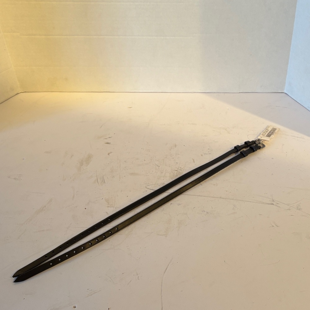 Black Leather Spur straps